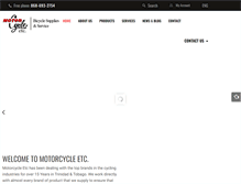 Tablet Screenshot of motorcycleetc.com